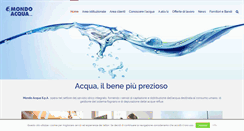 Desktop Screenshot of mondoacqua.com